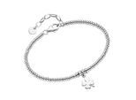 Armband SMART JEWEL "Kleeblatt, Silber 925", silber, Armbänder, Damen, 19cm, Silber 925 (Sterlingsilber), Armband