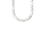 Kette ohne Anhänger BRUNO BANANI "Schmuck Geschenk Silber 925 Halsschmuck Halskette Figarokette" Gr. 60, silber (silberfarben), Halsketten, Herren, 60, Silber 925 (Sterlingsilber), L: 60 B: 7mm, B:7mm