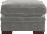 Polsterhocker HOME AFFAIRE "Broughton", grau, B:79cm H:51cm T:62cm, 100% Polyester, Hocker, Polsterhocker, weiche Polsterung, passend zur Serie "Broughton", in 3 Bezugsarten