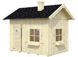 Spielhaus PALMAKO "Grete 3,7 m²", beige (natur), Spielhäuser, KinderB:258cm H:220cm T:223cm, Holzwerkstoff, Spielhaus, mit Vorgefertigte Wandelemente, B:258cm H:220cm T:223cm