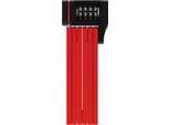 Faltschloss ABUS "uGrip Bordo 5700", rot, SicherheitsschlösserL:80cm, Stahl, mit Halterung - 80 cm Länge, L:80cm