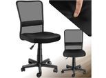tectake® Bürostuhl, ergonomische Form, mit Netzstoffbezug, stufenlos höhenverstellbar