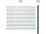 Doppelstabmattenzaun ARVOTEC "EXCLUSIVE 123 zum Einbetonieren", grün (dunkelgrün), H:123cm, Kunststoff, Stahl, Zaunelemente, Zaunhöhe 123 cm, Zaunlänge 2 - 60 m