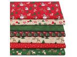 Patchwork- und Quiltpaket "Happy Wintertime", grün-color