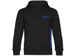 multifanshop Kapuzen Sweatshirt - Karlsruhe - Brust & Seite - Druck blau - Hoodie