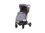 Chipolino Kinderwagen, Buggy Combo 22 kg Fußabdeckung Moskitonetz Räder gefedert grau