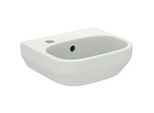 Ideal Standard i.life A Handwaschbecken T451501 35x30x15cm, mit Hahnloch und Überlauf, Hahnbank links, weiß