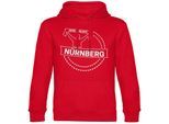 multifanshop Kapuzen Sweatshirt - Nürnberg - Meine Fankurve - Druck weiß - Hoodie