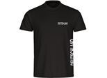 multifanshop Herren T-Shirt - Deutschland - Brust & Seite - Druck weiß - Männer