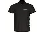 multifanshop Poloshirt - Deutschland - Brust & Seite - Druck weiß - Polo