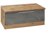 Sitzbank KOCHSTATION "KS-Samos", grau (beton dunkel), B:100cm H:47cm T:60cm, Sitzbänke, Sitzbank