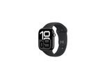 Apple Watch Series 10 GPS + Cellular 46mm - Jet Black Aluminium Case with Black Sport Band - S/M