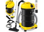MASKO® 6IN1 Industriestaubsauger Staubsauger Nass Trocken Sauger Aschesauger 2300W + Steckdose ? Blasfunktion ? Trocken-Saugen & Nass-Saugen Industrie-Sauger mit & ohne Beutel beutellos