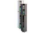 VCM Holz Büroschrank Ordner Aktenschrank Büromöbel Schrank Salia 5-fach Breite 30 cm Drehtür