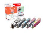 Peach Tintenpatrone »Canon PGI-570XL / CLI-571 C, M, Y, 2x BK«, (1 St.)