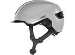 Fahrradhelm ABUS "HUD-Y" Gr. S, grau, Helme, S Kopfumfang: 51cm - 55cm, glänzend, unifarben
