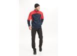 Laufjacke ENDURANCE "Bonke M XCS Jacket", Herren, Gr. M, rot, 100% Polyester, mehrfarbig, normal, hoch geschlossener Ausschnitt, Jacken, mit wasserdichter Sportausstattung