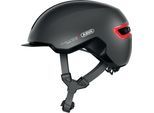 Fahrradhelm ABUS "HUD-Y" Gr. M, grau (titan), Helme, M Kopfumfang: 54cm - 58cm