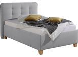 Polsterbett MAINTAL, grau, B:138cm L:210cm, Betten, Polsterbett ohne Bettkasten Polsterbett, inklusive Bettkasten