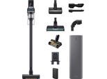 SAMSUNG Akku-Handstaubsauger "VS20C85G4PB/WD, Jet 85 Complete Clean+", blau (blau, schwarz), B:25cm H:93cm T:20,2cm, Akkusauger, 580 W, beutellos, automatische Entleerung, Topseller