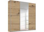 Schwebetürenschrank RAUCH "Kleiderschrank Schrank Garderobe Wäscheschrank TOMA", braun (eiche artisan), B:203cm H:229cm T:62cm, Holzwerkstoff, Schränke, Schwebetürenschrank, inkl. Regaleinsatz sowie zusätzlichen Einlegeböden MADE IN GERMANY
