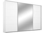 Schwebetürenschrank RAUCH "Kleiderschrank Schrank Garderobe Wäscheschrank TOMA mit Passepartout", weiß, B:323cm H:233cm T:64cm, Holzwerkstoff, Schränke, Schwebetürenschrank, inkl. Regaleinsatz sowie zusätzlichen Einlegeböden MADE IN GERMANY