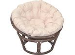 Home affaire Rattanstuhl »Papasansessel, TOPSELLER!«, aus geflochtenem Rattan, in verschiedenen Grössen (80-110 cm)