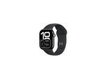 Apple Watch Series 10 GPS + Cellular 46mm - Jet Black Aluminium Case with Black Sport Band - M/L
