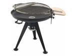 Royal Food BBQ2 - Kohlegrill mit drehbarem Doppelgrillrost - Kohlenbecken Ø 86 cm