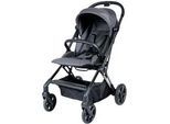Jimmylee Buggy , Grau , Textil , 55x105x75 cm , DIN EN ISO 9001 , Feststellbremse, Fußstütze abklappbar, Federung, kugelgelagerte Räder, 5-Punkte-Gurt, für Babyschale geeignet, Griff in Lederoptik, mit Tragegriff, Sitz umsetzbar, Einhand-Faltmechanismus, abnehmbarer Schutzbügel, auch mit EVA-Rädern erhältlich , Baby On Tour, Kinderwagen, Buggys