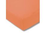 Estella Spannleintuch , Orange , Textil , 150x200 cm , Textiles Vertrauen - Oeko-Tex® , Rundumgummi, bügelfrei, weich und anschmiegsam, perfekter Sitz , Heimtextilien, Bettwäsche & Leintücher, Leintücher, Spannleintücher