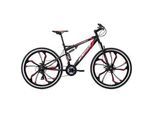KS Cycling Mountainbike , Rot, Schwarz , Metall , 139x80x21 cm , Freizeit & Co, Sport & Fitness, Fahrräder, Mountainbikes