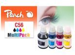 Tintenpatrone »Peach Canon CISS GI-56 Multi-Pack C, M, Y, BK«, (4 St.)