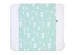 Zöllner Wickelauflagenbezug , Mintgrün , Textil , Tier , 54x150 cm , Made in Germany, Oeko-Tex® Standard 100 , beidseitig verwendbar , Baby & Kindermöbel, Babyzimmer, Wickelkommoden & Zubehör