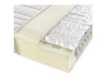 Sleeptex Taschenfederkernmatratze , Weiß , Textil , H2 , rechteckig , 80x200 cm , Grüner Punkt, Lga, Textiles Vertrauen - Oeko-Tex®, Hohenstein, Made in Germany, DIN EN ISO 9001 , Härtegradauswahl, Bezug abnehmbar/waschbar, Ober- und Unterseite versteppt, wendbar, optimale Belüftung, für verstellbare Lattenroste geeignet, atmungsaktiv, schadstoffgeprüft, orthopädische Matratze , Schlafzimmer, Matr