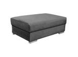 Landscape Hocker , Grau , Textil , Buche , Hartholz , Uni , rechteckig , 120x44x75 cm , Made in EU, Handmade in Europe , Wohnzimmer, Sessel, Hocker, Sitzhocker