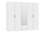 Carryhome Drehtürenschrank , Weiß , Holzwerkstoff , 3 Fächer , 253x215x59 cm , erweiterbar, Beimöbel erhältlich, umfangreiches Zubehör erhältlich, in verschiedenen Größen erhältlich, in verschiedenen Holzdekoren erhältlich, individuell planbar , Schlafzimmer, Komplette Schlafzimmer und Serien, Schlafzimmerserien