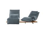 Koinor 2-Sitzer-Sofa , Blau , Leder , Echtleder , Anilinleder , Balkeneiche , furniert , Uni , 240x63x115 cm , Goldenes M, Made in Germany, DIN EN ISO 9001, Dgm , Typenauswahl, Lederauswahl, Stoffauswahl, Hocker erhältlich, Rücken echt, individuell planbar, motorische Relaxfunktion , Wohnzimmer, Sofas & Couches, Sofas, 2-Sitzer Sofas