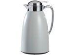 Homeware Profession. Isolierkanne , Edelstahlfarben, Hellgrau , Metall, Kunststoff, Glas , Uni , 1 l , Lfgb , Tragegriff, Ausgießer, lebensmittelecht, Vakuum, abnehmbarer Deckel, hält warm, hält kalt, Einhandbedienung, Ausgießen per Knopfdruck, hitzebeständig , Geschirr, Kannen & Karaffen, Thermosflaschen