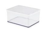 Rotho Vorratsdose , Weiß, Transparent , Kunststoff , 2,25 l , rechteckig , 15x9.6x20 cm , Reach, DIN EN ISO 14001, DIN EN ISO 9001 , lebensmittelecht, luftdichter Verschluss, Deckel mit Sichtfenster , Küchenzubehör, Vorratsbehälter, Vorratsdosen
