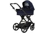 Hartan Kinderwagenset , Dunkelblau , Textil , 3-teilig , 58x116x96 cm , Grüner Punkt, EN 1888, UV 50+, AZO-frei, Made in Germany, Made in EU, Made in Europe , Feststellbremse, Fußstütze abklappbar, Federung, kugelgelagerte Räder, Verdeckung abnehmbar, 5-Punkte-Gurt, Handbremse, für Babyschale geeignet, Griff in Lederoptik, Sitz umsetzbar, Reflektorstreifen, abnehmbarer Schutzbügel,5-Punkt-Gurt, Gu