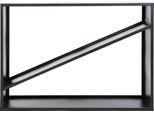 Kaminholzregal WESTMANN, schwarz, B:35cm H:80cm T:115cm, Stahl, Kaminholzlager, mit beschichtetem Stahlrahmen
