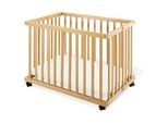 Pinolino Laufgitter , Buchefarben , Holz , Buche , teilmassiv , 67x75x97 cm , gepolsterter Boden, höhenverstellbar, zusammenklappbar , Baby & Kindermöbel, Babyzimmer, Laufgitter