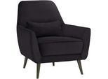 Carryhome Sessel , Dunkelgrau , Textil , Uni , 77x86x80 cm , Made in Eu , Wohnzimmer, Sessel, Sonstige Sessel