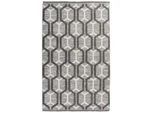 Obsession Flachwebeteppich , Grau, Weiß , Textil , Graphik , rechteckig , 160x230 cm , Oeko-Tex® Standard 100 , für Fußbodenheizung geeignet, lichtunempfindlich, leicht zusammenrollbar, vegan , Teppiche Und Böden, Teppiche, Webteppiche