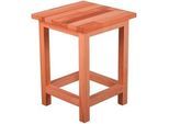 Gardenson Universalhocker , Kernbuche , Holz , Kernbuche , Hartholz , quadratisch , 30x40x30 cm , Gartenmöbel, Gartensessel, Gartenhocker
