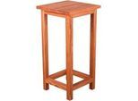 Gardenson Universalhocker Echtholz , Eichefarben , Holz , Eiche , massiv, Hartholz , quadratisch , 30x60x30 cm , Gartenmöbel, Gartensessel, Gartenhocker