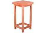 Gardenson Universalhocker , Kernbuche , Holz , Kernbuche , massiv, Hartholz , quadratisch , 30x60x30 cm , Gartenmöbel, Gartensessel, Gartenhocker