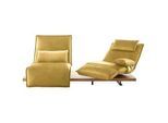 Koinor 2-Sitzer-Sofa , Gelb , Leder , Echtleder , Anilinleder , Balkeneiche , furniert , Uni , 240x63x115 cm , Goldenes M, Made in Germany, DIN EN ISO 9001, Dgm , Typenauswahl, Lederauswahl, Stoffauswahl, Hocker erhältlich, Rücken echt, individuell planbar, motorische Relaxfunktion , Wohnzimmer, Sofas & Couches, Sofas, 2-Sitzer Sofas
