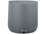 Schöner Wohnen Treteimer , Grau , Keramik , 4,5 l , 26x26x24 cm , Badaccessoires, Abfalleimer